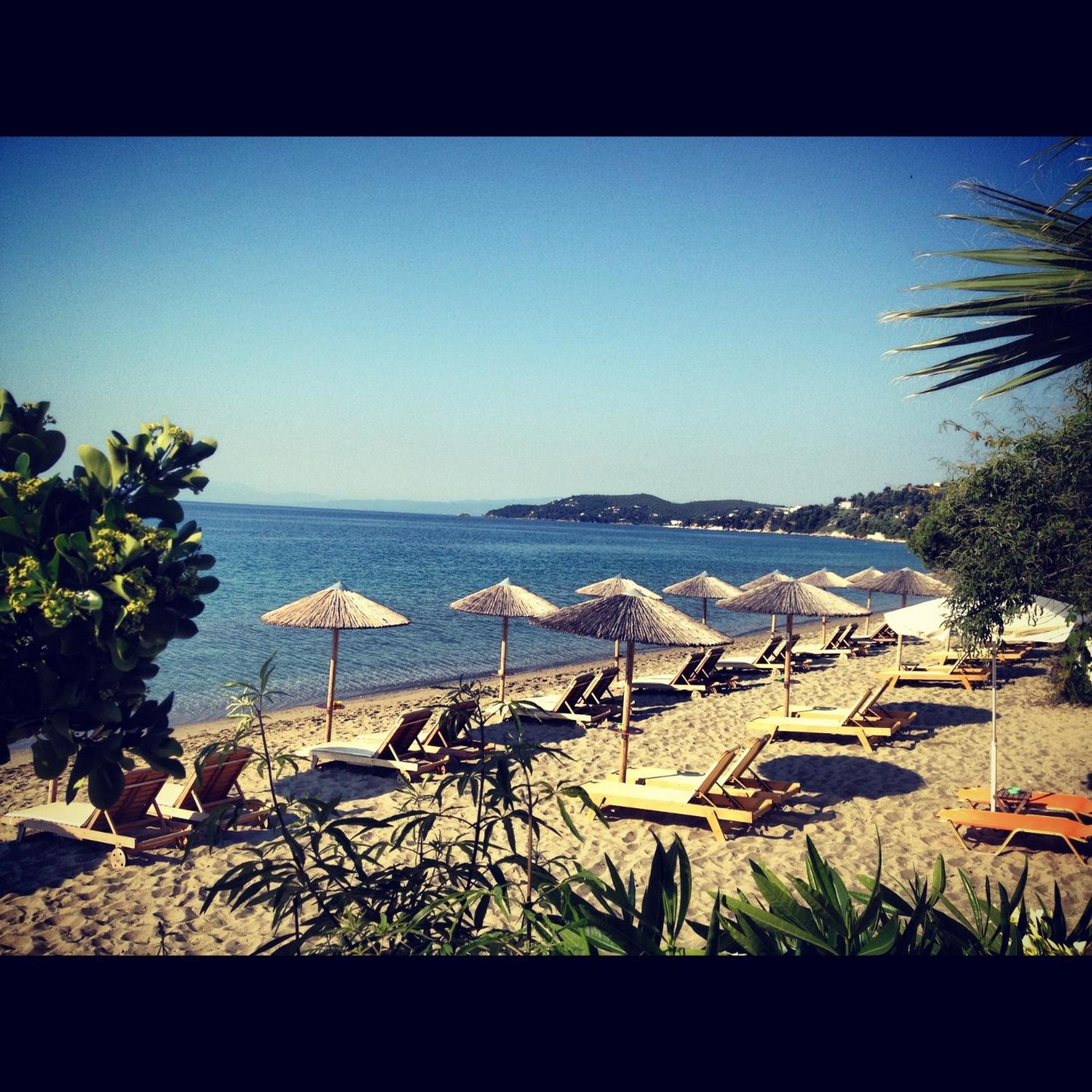 Angeliki Beach Hotel Megali Ammos  Bagian luar foto
