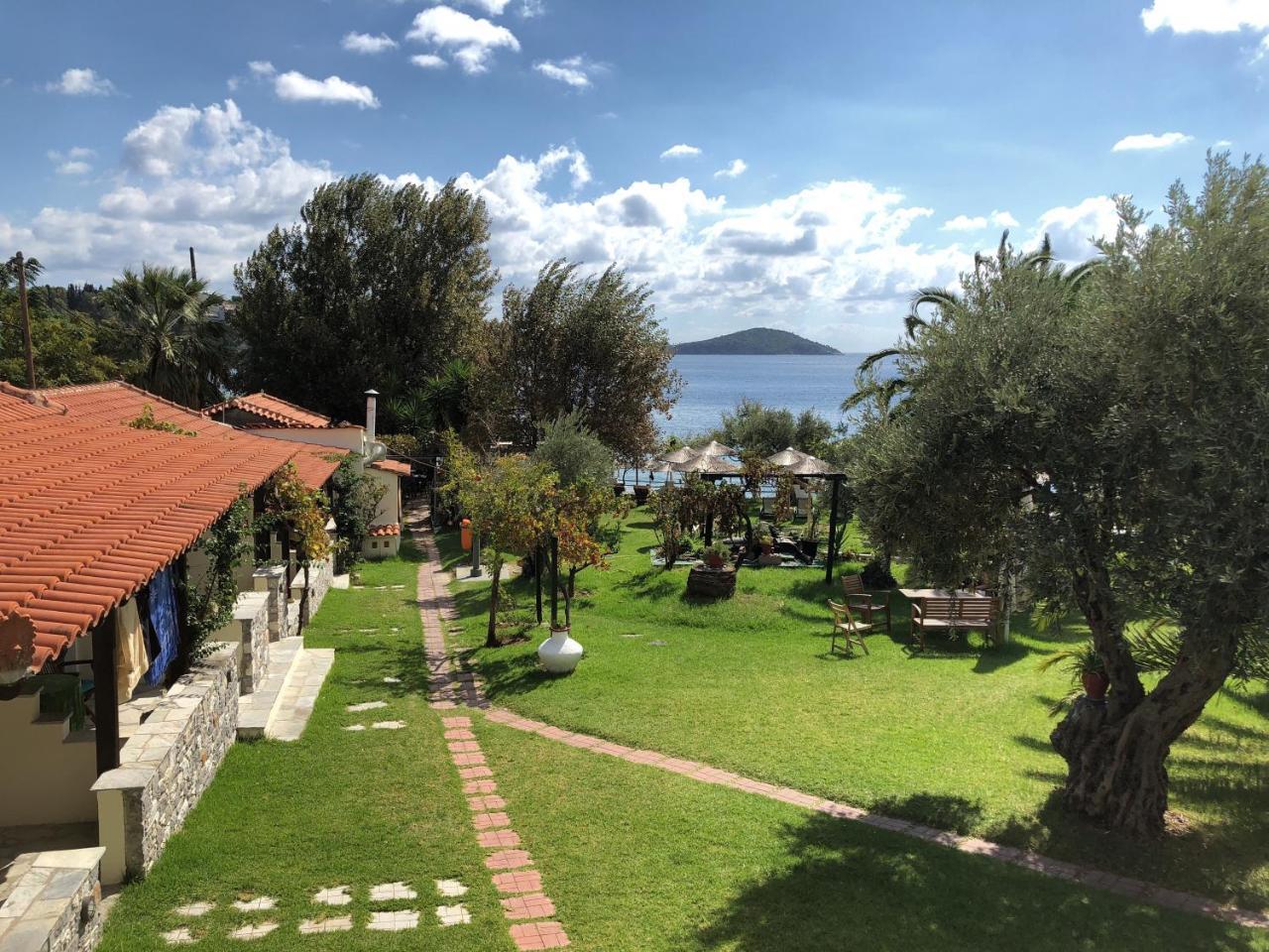 Angeliki Beach Hotel Megali Ammos  Bagian luar foto